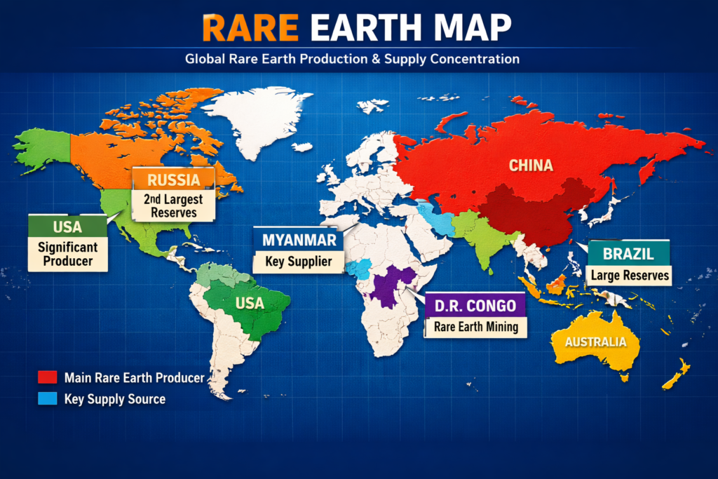 Rare Earth Map
